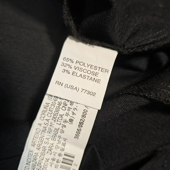 Zara Basic Pencil Skirt Women's Size Large Black Stretch Knee Length Classic - Picture 7 of 7